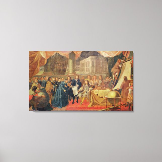 Lienzo Estudio para la creación de la academia (Anverso)