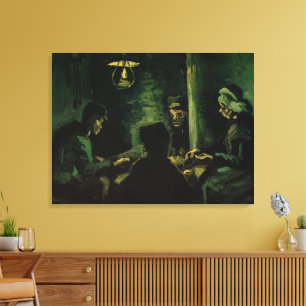 Lienzo Estudio para Los comedores de patatas de Vincent v