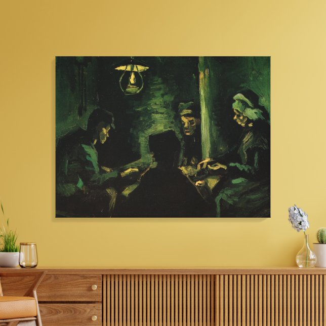 Lienzo Estudio para Los comedores de patatas de Vincent v (Insitu (Sala de estar))