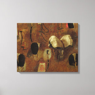 Lienzo Estudios de avíos militares: un estudio para el