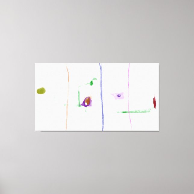 Lienzo Ethereal Connections  Minimalist Pastel Abstract A (Anverso)