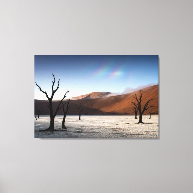 Lienzo Ethereal Deadvlei Namibia - Hyper-Realistic Desert (Anverso)