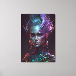 Lienzo Ethereal Enigma: Una mujer irlandesa fantasmal