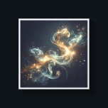 Lienzo Ethereal Golden Smoke Abstract - Enchanting Glowin<br><div class="desc">A captivating abstract composition featuring fluid, ethereal smoke swirls illuminated by magical golden light and shimmering stardust. The graceful S-curve of the glow against a deep, dark atmosphere creates a sense of mystery and cosmic elegance. Perfect for meditation spaces, modern bedrooms, or as a sophisticated dreamlike focal point in contemporary...</div>