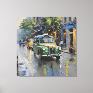 Lienzo Ethereal Kolkata: Sinfonía del monzón