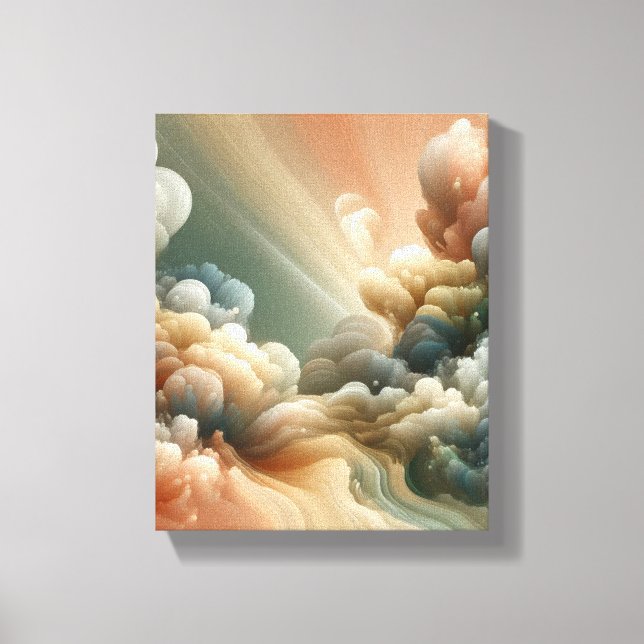 Lienzo Ethereal Nebula Layers Surreal Abstract Art Design (Anverso)