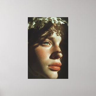 Lienzo Ethereal Vintage Lace Portrait - Romantic Blue Eye