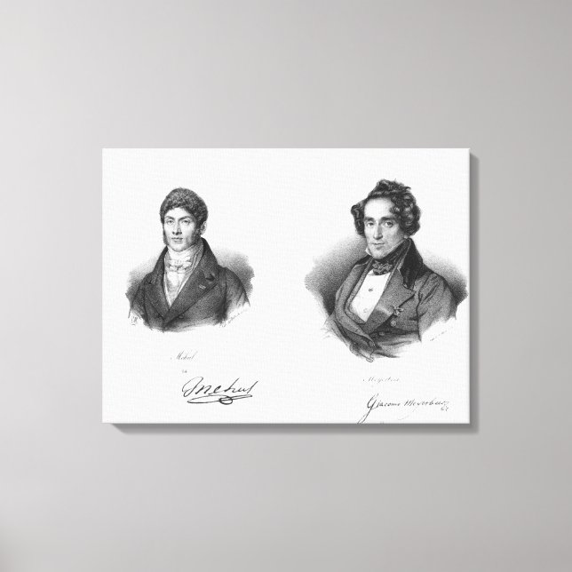 Lienzo Etienne Mehul y Giacomo Meyerbeer (Anverso)