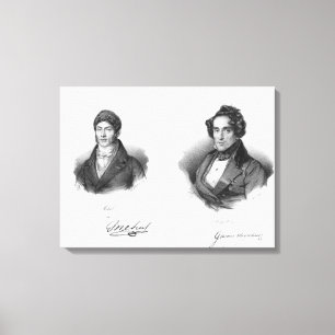 Lienzo Etienne Mehul y Giacomo Meyerbeer