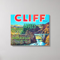 Etiqueta de Apple Cliff - Chelan Falls, WA