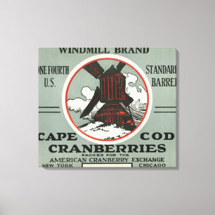 Lienzo Etiqueta de fresa de la marca de parabrisas de Cap