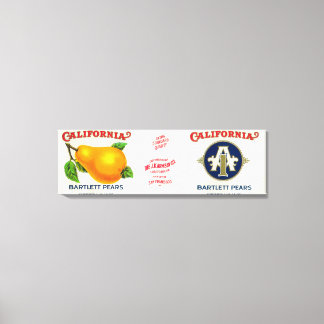 Lienzo Etiqueta de imagen de California
