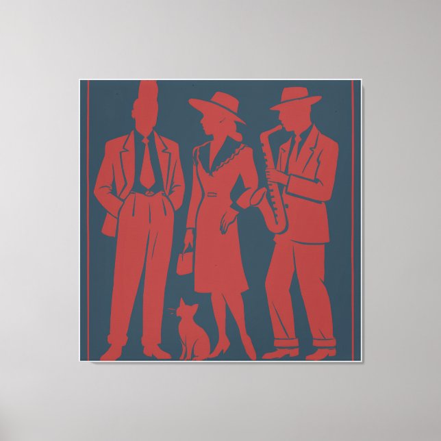 Lienzo Etiqueta de regalo zazosa (Anverso)