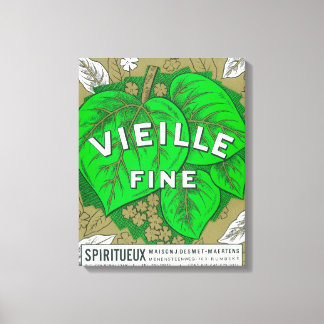Lienzo Etiqueta de vino fino de VieilleEurope