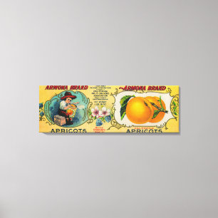 Lienzo Etiqueta del albaricoque de Armona
