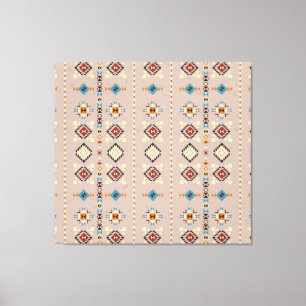 Lienzo Étnica: patrón tribal sin costuras