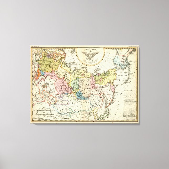 Lienzo Etnografía del imperio ruso (Anverso)