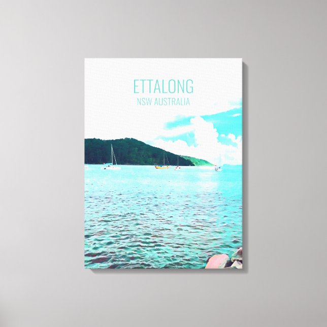 Lienzo Ettalong Costa Central NSW Australia (Anverso)
