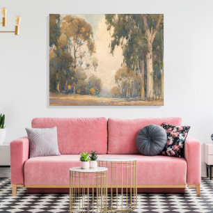 Lienzo Eucalipto (1922) – Botánica delicada en acuarela