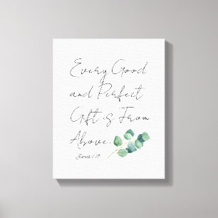 Lienzo Eucalyptus Bebé Niña Nursera Guión Canvas