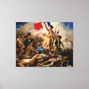 Lienzo EUGENE DELACROIX Libertad liderando al pueblo 1830