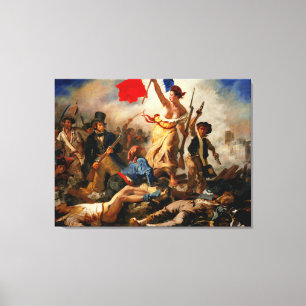 Lienzo EUGENE DELACROIX Libertad liderando al pueblo 1830