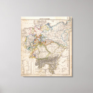 Lienzo Europa, Alemania, Austria