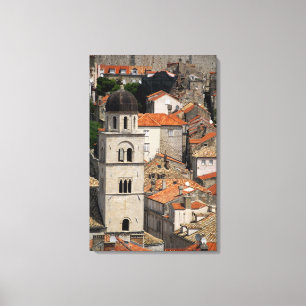 Lienzo Europa, Croacia. Ciudad amurallada medieval de