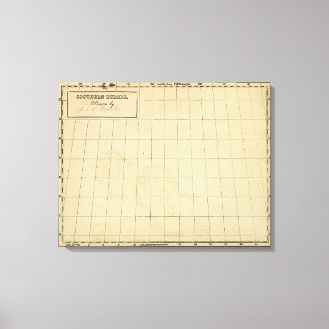 Lienzo Europa del Sur (Anverso)