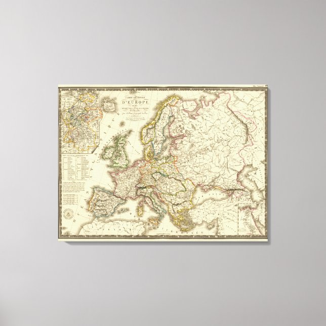 Lienzo Europa en 1813 2 (Anverso)