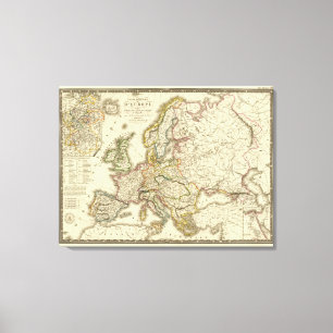 Lienzo Europa en 1813 2