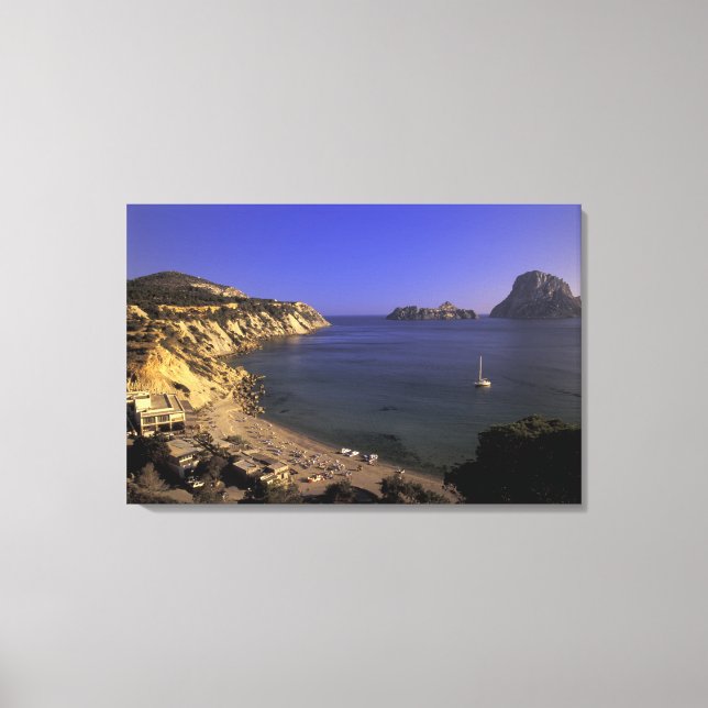 Lienzo Europa, España, Baleares, Ibiza, Cala d'Hort (Anverso)