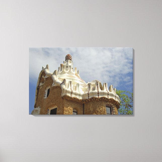 Lienzo Europa, España, Catalunya, Barcelona. Parque Güell (Anverso)