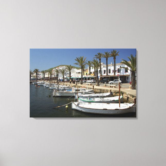 Lienzo Europa, España, Menorca. Pesca (Anverso)