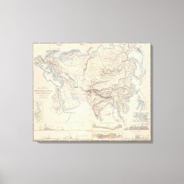 Lienzo Europa física y Asia (Anverso)