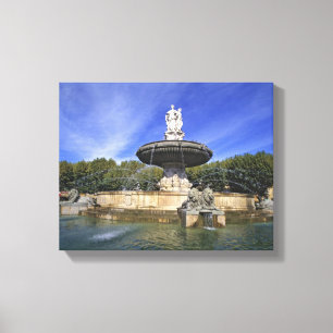 Lienzo Europa, Francia, Aix-en-Provence. Fuente de