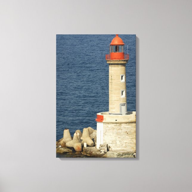 Lienzo Europa, Francia, Córcega, Bastia. Puerto (Anverso)