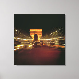 Lienzo Europa, Francia, París. Accidente nocturno