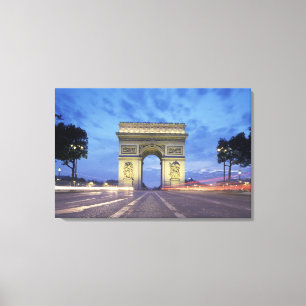 Lienzo Europa, Francia, París. Arco de Triunfo visto