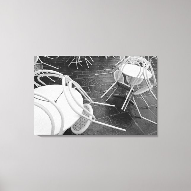 Lienzo Europa, Francia, París. Sillas, Jardin du 4 (Anverso)