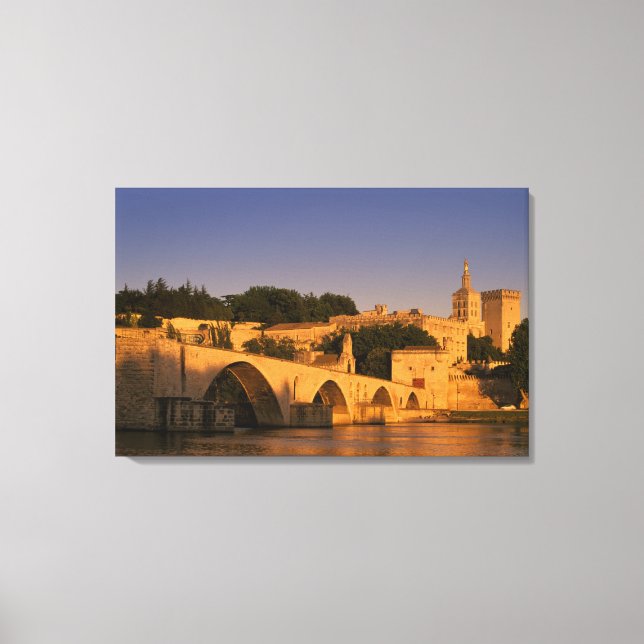Lienzo Europa, Francia, Provenza, Aviñón. Palacio de (Anverso)