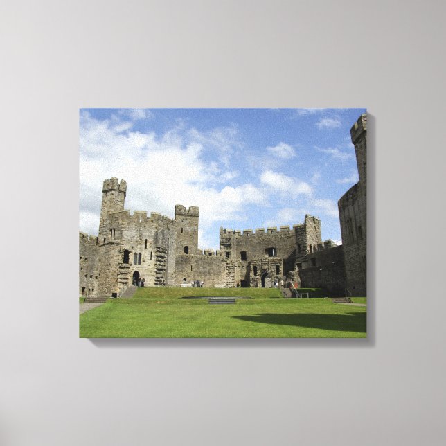 Lienzo Europa, Gales, Caernarfon. Castillo de Caernarfon, (Anverso)