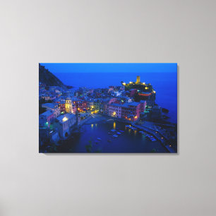 Lienzo Europa, Italia, Cinque Terre, Vernazza. Ladera