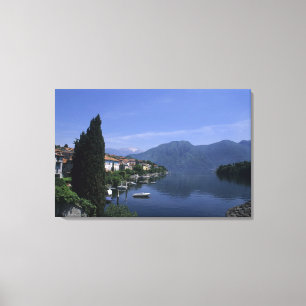 Lienzo Europa, Italia, Lago de Como, Tremezzo. Norte