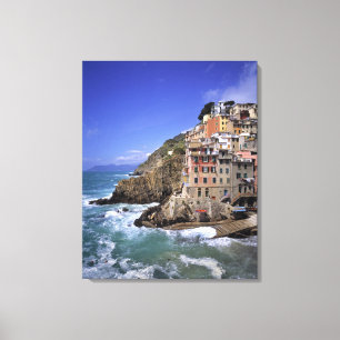 Lienzo Europa, Italia, Riomaggiore. Riomaggiore está cons