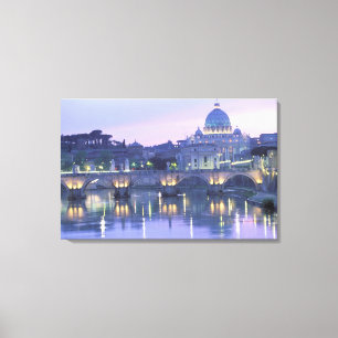 Lienzo Europa, Italia, Roma, El Vaticano. San Pedro y