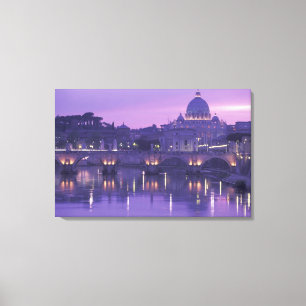 Lienzo Europa, Italia, Roma. San Pedro y Ponte Sant