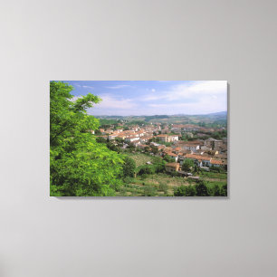Lienzo Europa, Italia, Toscana, Certaldo. Colina medieval