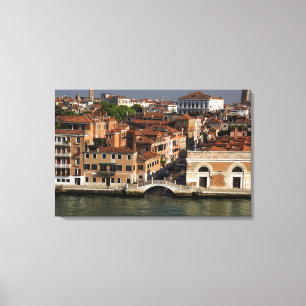 Lienzo Europa, Italia, Venecia. Vistas al canal. UNESCO