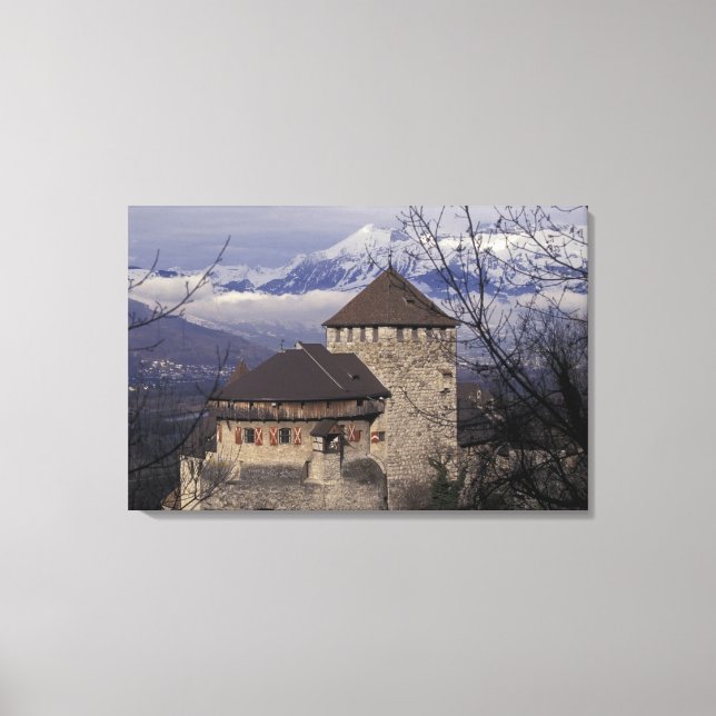 Lienzo Europa, Liechtenstein, Vaduz. Castillo de Vaduz, (Anverso)